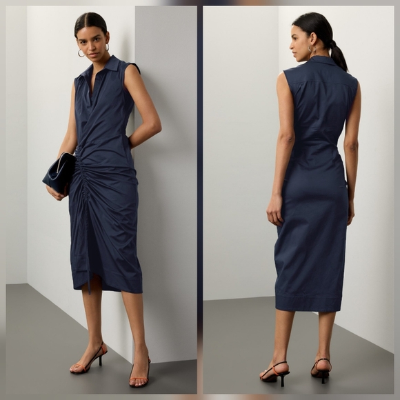 CÂLLAS Dresses & Skirts - CÂLLAS Milano Sylvie Casual Dress Collared Sleeveless Side zipper Size 42